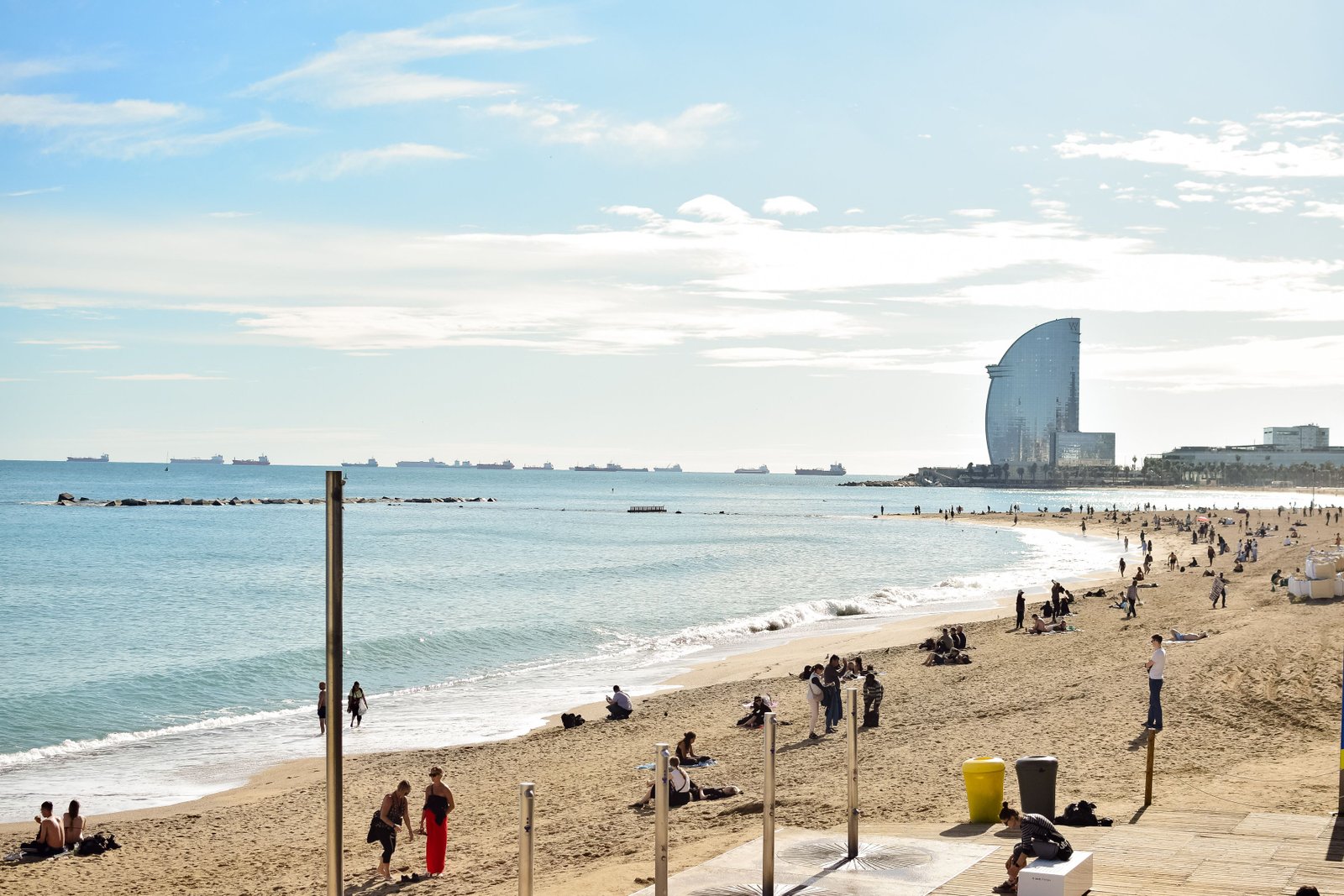 barceloneta beach, sortie douce à Barcelone