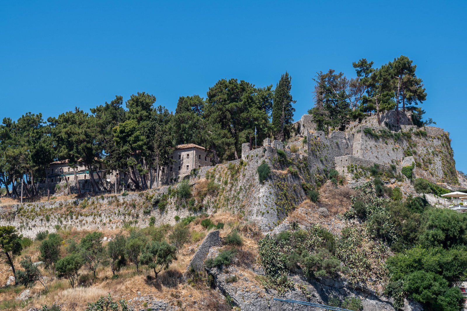 Remparts et végétation de la Colline du Château à Nice